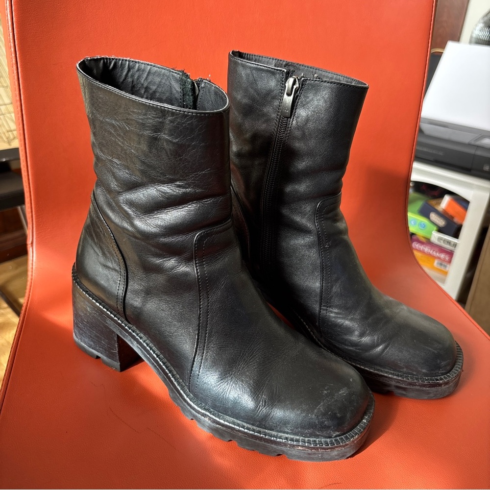 Steve Madden Black Ankle Booties